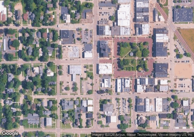 Aerial view of All Seasons Orchard in Woodstock, IL