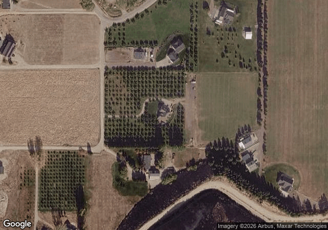 Aerial view of Anderson Apple Ranch in Emmett, ID