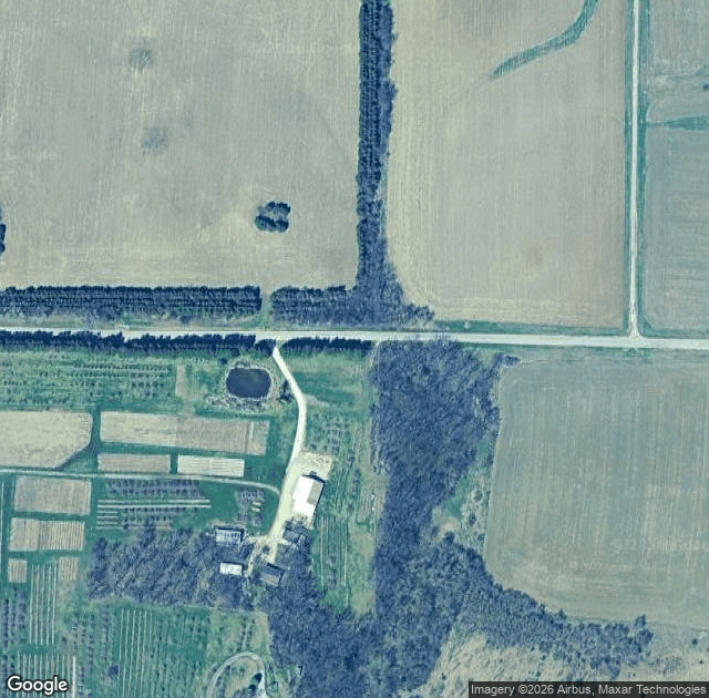 Aerial view of The Appleberry Farm in Cross Plains, WI