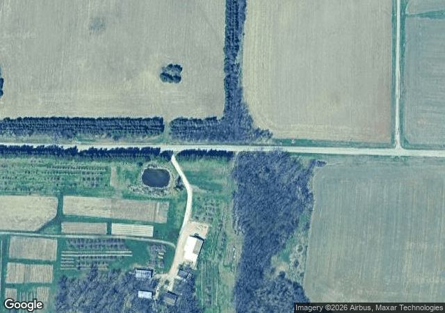 Aerial view of The Appleberry Farm in Cross Plains, WI