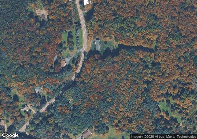 Aerial view of Beak & Skiff Apple Orchards in LaFayette, NY