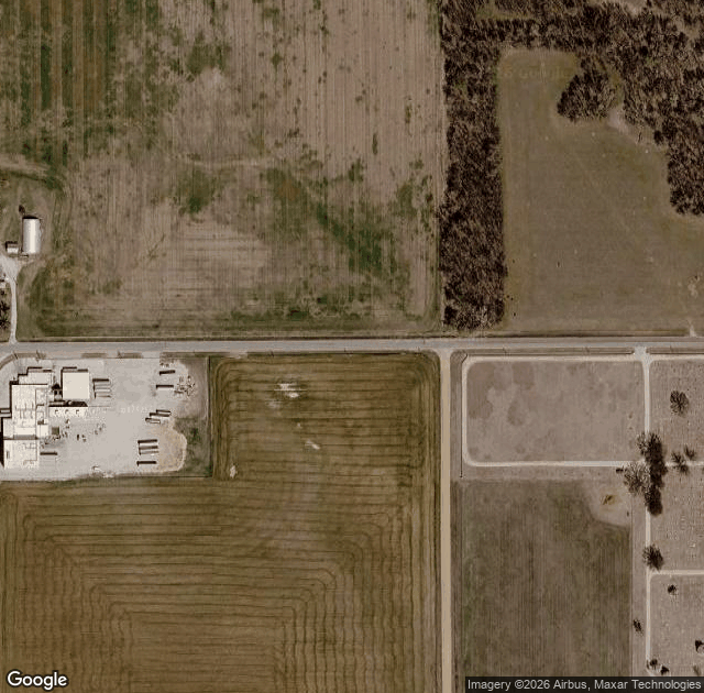 Aerial view of Beal Orchard in Harper, KS