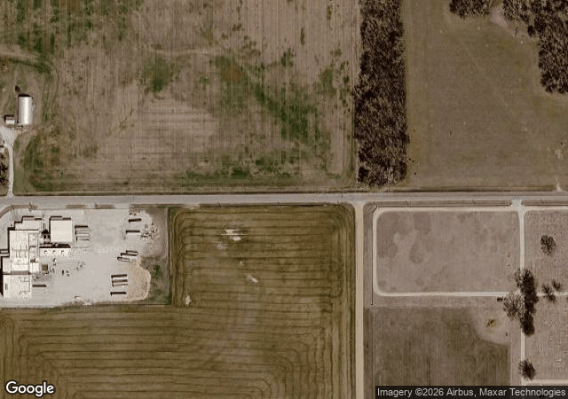 Aerial view of Beal Orchard in Harper, KS