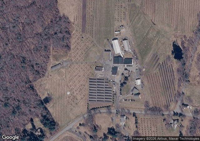 Aerial view of Carlson Orchards in Harvard, MA