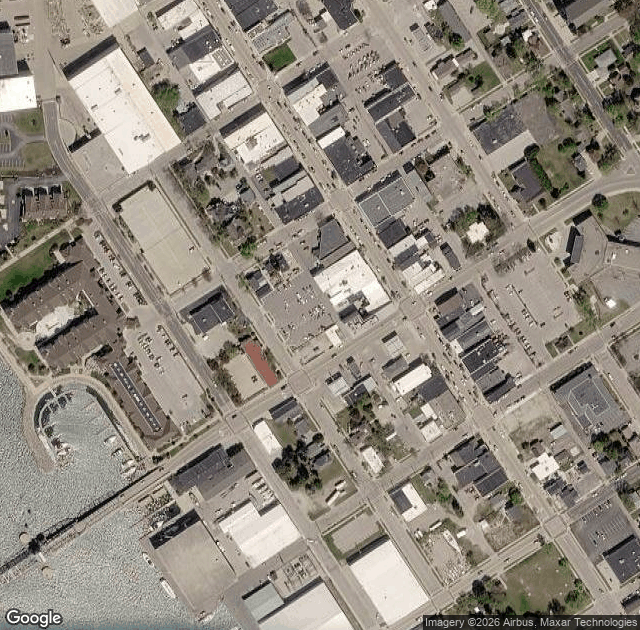 Aerial view of Choice Orchards in Sturgeon Bay, WI