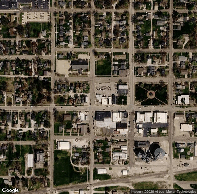 Aerial view of Christ Orchard in Elmwood, IL