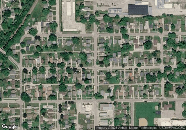 Aerial view of Community Orchard in Fort Dodge, IA