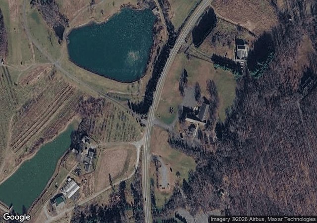 Aerial view of Critzer Family Farm in Afton, VA