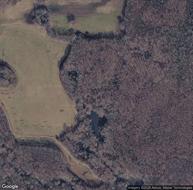 Aerial view of Crow Mountain Orchard in Fackler, AL