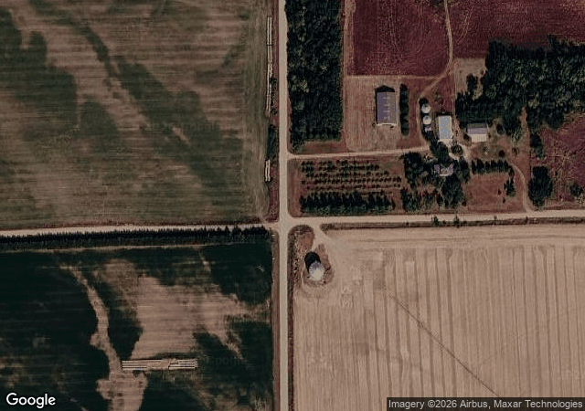 Aerial view of DeGroot Orchards in Madison, NE
