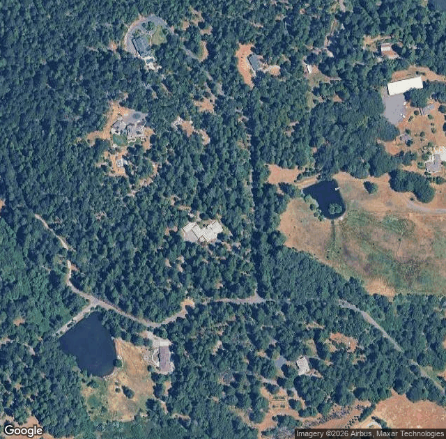 Aerial view of Denver Dan's Apple Patch in Camino, CA