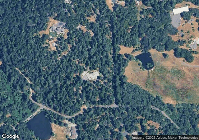 Aerial view of Denver Dan's Apple Patch in Camino, CA