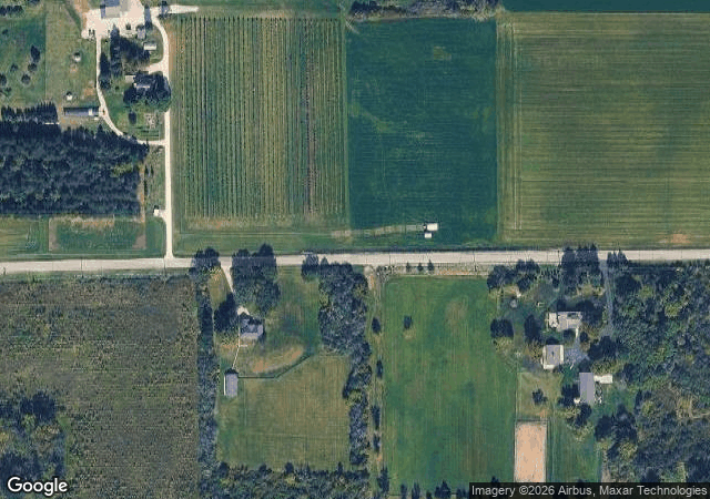 Aerial view of Gierach Orchards in Mequon, WI