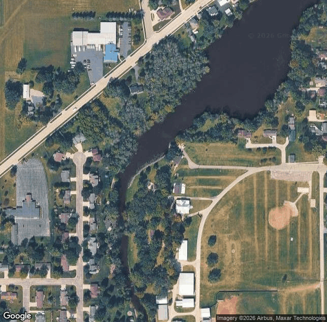 Aerial view of Heritage Orchard in Chilton, WI