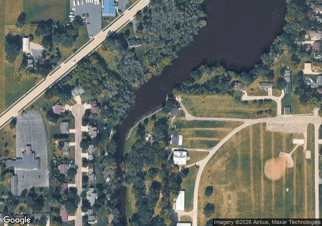 Aerial view of Heritage Orchard in Chilton, WI