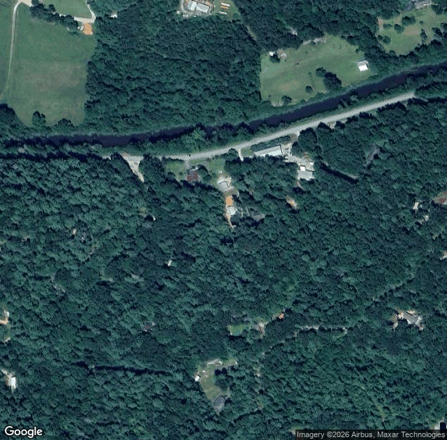 Aerial view of Hillside Orchard Farms in Lakemont, GA
