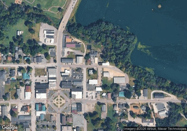 Aerial view of Hinton's Orchard & Farm Market in Hodgenville, KY