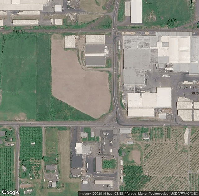 Aerial view of Hood River U-Pick Organic in Hood River, OR