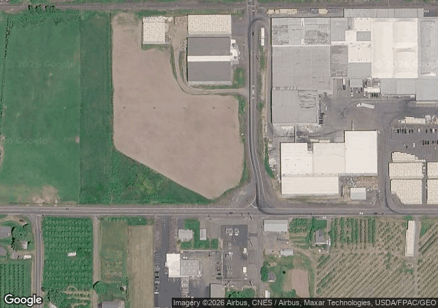 Aerial view of Hood River U-Pick Organic in Hood River, OR