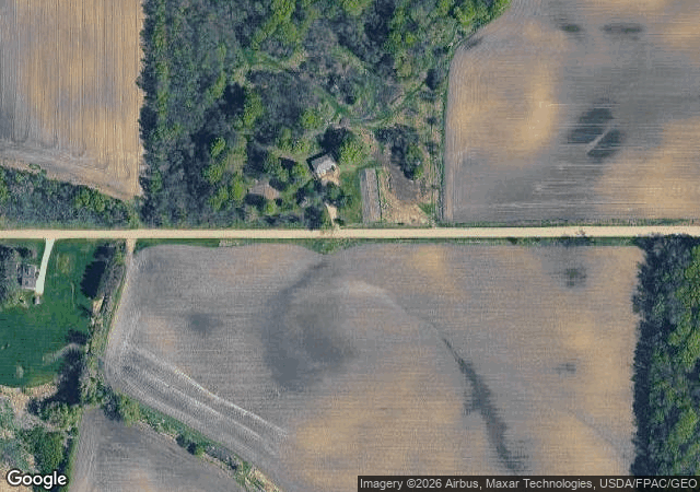 Aerial view of Irish Mountain Orchard in Elysian, MN