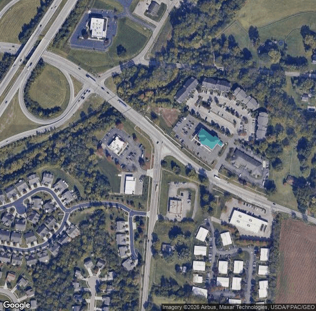 Aerial view of Irons Fruit Farm in Lebanon, OH