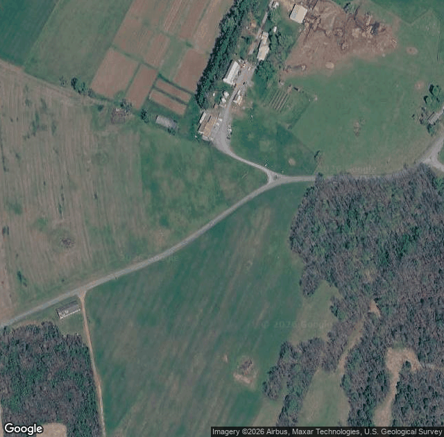 Aerial view of Kitchen's Orchard & Farm Market in Falling Waters, WV