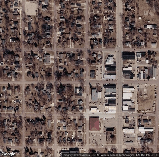 Aerial view of Little Sioux Orchard in Milford, IA
