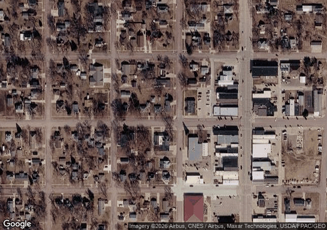 Aerial view of Little Sioux Orchard in Milford, IA