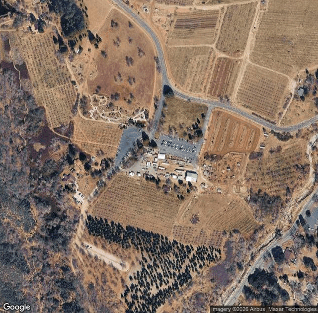 Aerial view of Los Rios Rancho in Yucaipa, CA