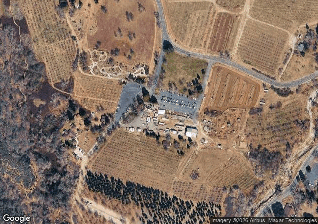 Aerial view of Los Rios Rancho in Yucaipa, CA