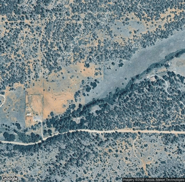 Aerial view of Manzano Mountain Retreat & Apple Ranch in Torreon, NM