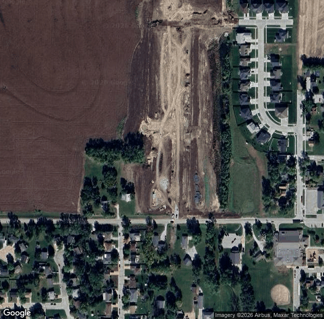 Aerial view of Martin's Hillside Orchard in Ceresco, NE