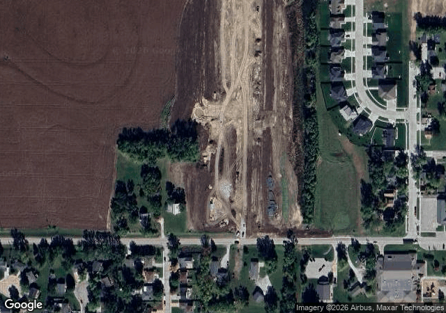 Aerial view of Martin's Hillside Orchard in Ceresco, NE