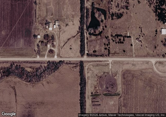 Aerial view of Meadowlark Farm Orchard & Cidery in Rose Hill, KS