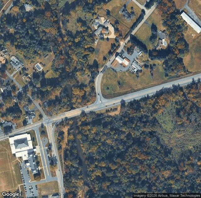 Aerial view of Milburn Orchards in Elkton, MD