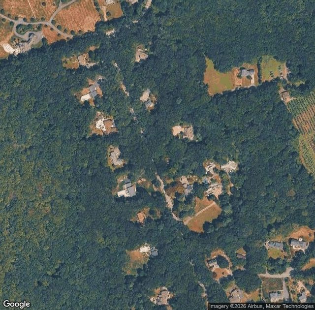 Aerial view of Narrow Lane Orchard in North Kingstown, RI