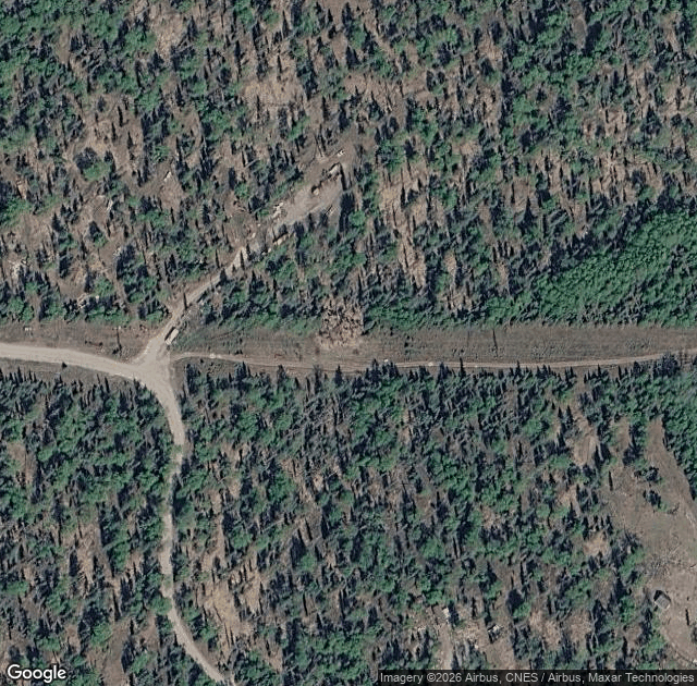 Aerial view of O'Brien Garden and Trees in Nikiski, AK