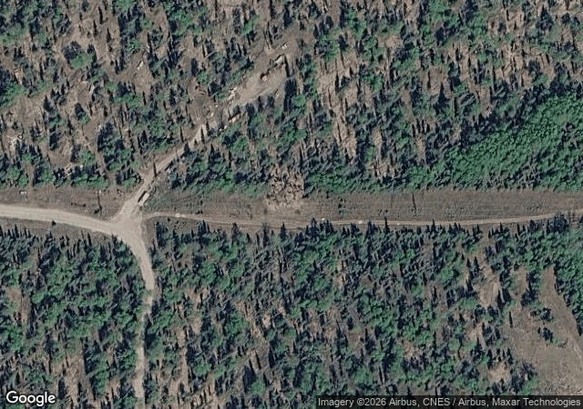 Aerial view of O'Brien Garden and Trees in Nikiski, AK