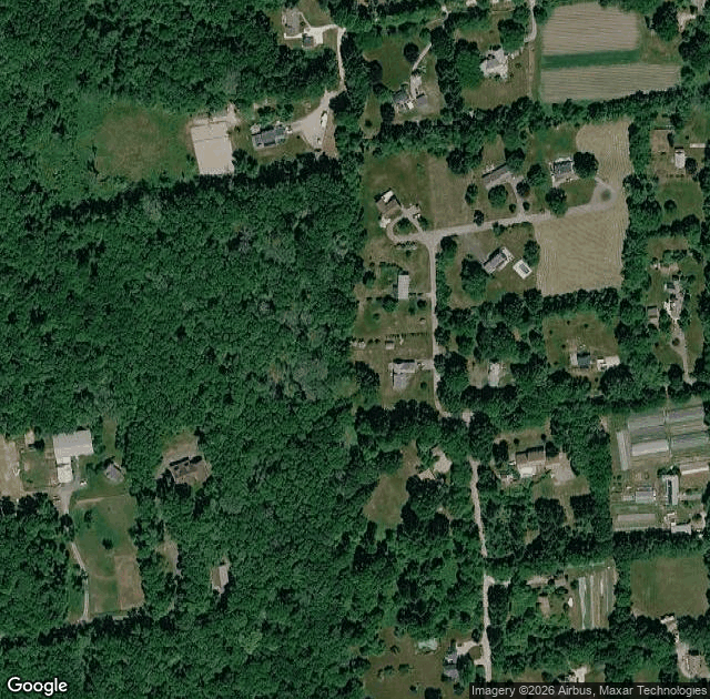 Aerial view of Old Stone Orchard in Little Compton, RI
