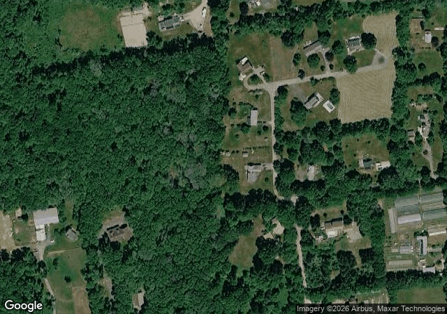 Aerial view of Old Stone Orchard in Little Compton, RI