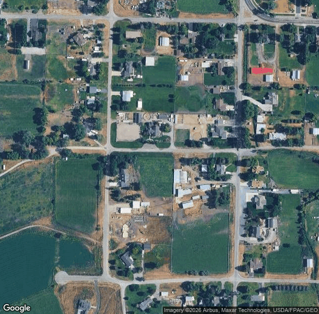 Aerial view of Paradise Valley Orchard in Paradise, UT