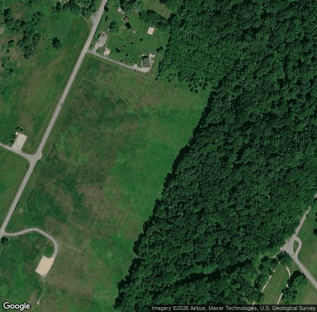 Aerial view of Reddington's Farm & Orchard in Harpers Ferry, WV