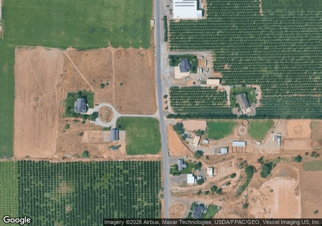 Aerial view of Riley's Genola Orchards in Genola, UT