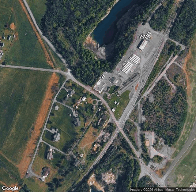 Aerial view of Rinker Orchards in Stephens City, VA