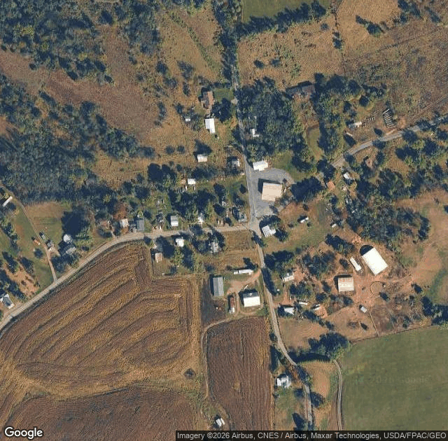 Aerial view of Ruggles Orchard in Levels, WV