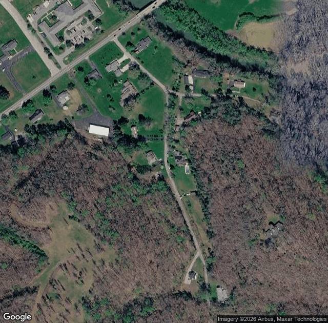 Aerial view of Sandusky's Orchard in Liberty, KY