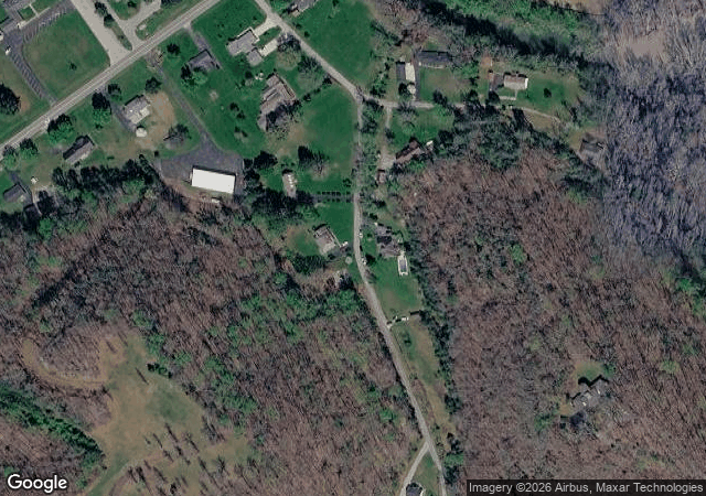 Aerial view of Sandusky's Orchard in Liberty, KY