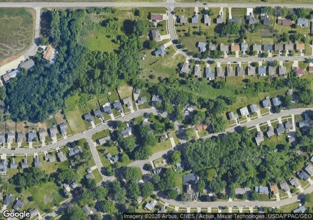 Aerial view of Sekapp Orchard in Rochester, MN