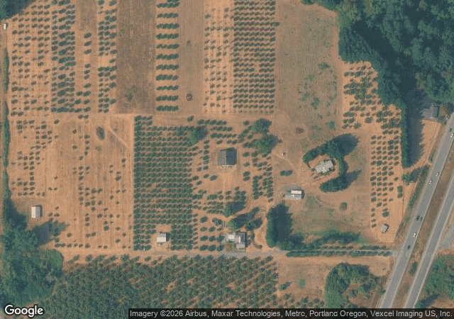 Aerial view of Sherwood Orchards in Sherwood, OR