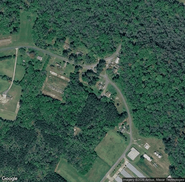 Aerial view of Vessey Orchards in Westover, MD
